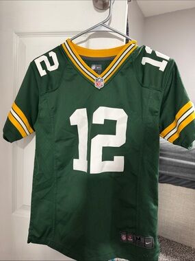 Packers Rodgers NFL Jersey with Yellow & White Accents